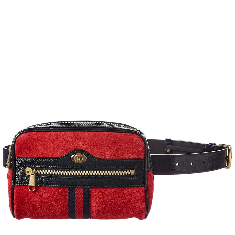 Gucci Ophidia Small Suede & Leather Belt Bag